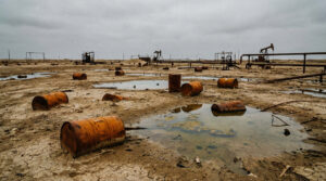 injecting water into depleted oil fields