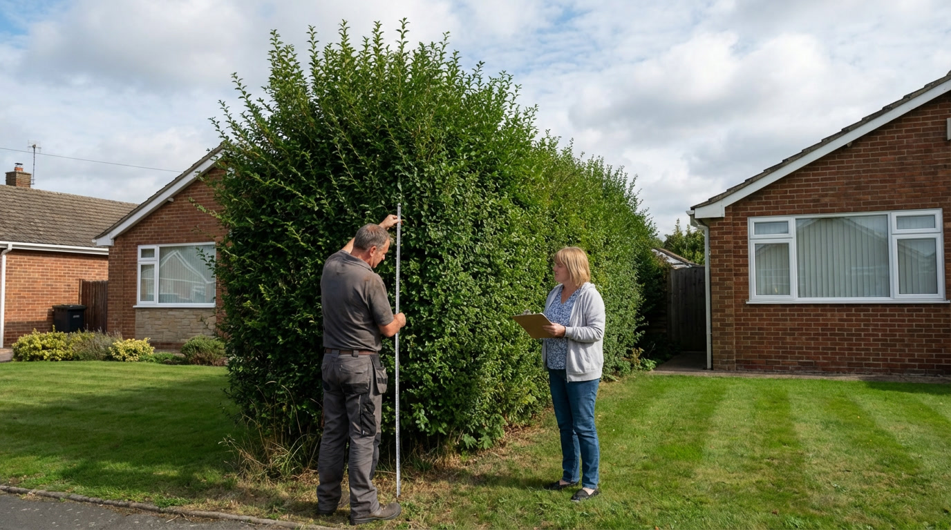January 13, hedges exceeding 2 meters in height and located